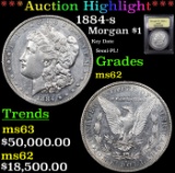 ***Auction Highlight*** 1884-s Morgan Dollar $1 Graded Select Unc BY USCG (fc)
