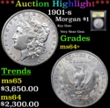 ***Auction Highlight*** 1901-s Morgan Dollar $1 Graded Choice+ Unc BY USCG (fc)