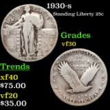 1930-s Standing Liberty Quarter 25c Grades vf++