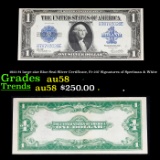 1923 $1 large size Blue Seal Silver Certificate, Fr-237 Signatures of Speelman & White Grades Choice