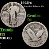 1926-s Standing Liberty Quarter 25c Grades f, fine