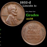 1932-d Lincoln Cent 1c Grades Choice AU/BU Slider