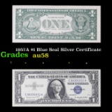1957A $1 Blue Seal Silver Certificate Grades Choice AU/BU Slider