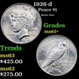 1926-d Peace Dollar $1 Grades Select Unc