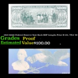 Proof 1918 $5000 Federal Reserve Note Back BEP Intaglio Print B-125, TNA '89 Grades Proof