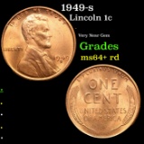 1949-s Lincoln Cent 1c Grades Choice+ Unc RD