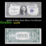 1935G $1 Blue Seal Silver Certificate Grades Choice AU/BU Slider