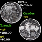 1921-s Buffalo Nickel 5c Grades vg, very good