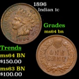 1896 Indian Cent 1c Grades Choice Unc BN