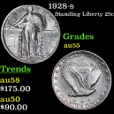 1928-s Standing Liberty Quarter 25c Grades Choice AU