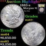 ***Auction Highlight*** 1883-s Morgan Dollar $1 Graded Select+ Unc BY USCG (fc)