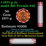Shotgun Lincoln 1c roll, 1977-p 50 pcs Bank Wrapper.