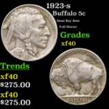 1923-s Buffalo Nickel 5c Grades xf