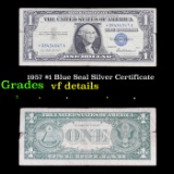 ***Star Note*** 1957 $1 Blue Seal Silver Certificate Grades vf details