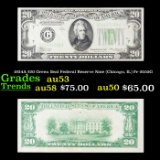 1934A $20 Green Seal Federal Reserve Note (Chicago, IL) Fr-2055G Grades Select AU