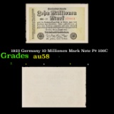 1923 Germany 10 Millionen Mark Note P# 106C Grades Choice AU/BU Slider