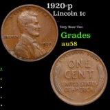 1920-p Lincoln Cent 1c Grades Choice AU/BU Slider