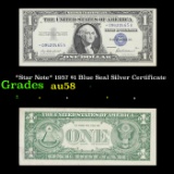 *Star Note* 1957 $1 Blue Seal Silver Certificate Grades Choice AU/BU Slider