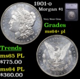 1901-o Morgan Dollar $1 Graded ms64+ pl By SEGS