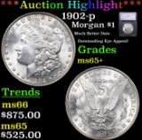 ***Auction Highlight*** 1902-p Morgan Dollar $1 Graded ms65+ By SEGS (fc)
