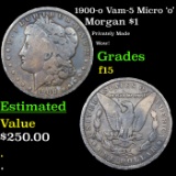 1900-o Morgan Dollar Vam-5 Micro 'o' $1 Grades f+