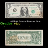 1963B $1 Federal Reserve Note Grades vf++