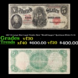 1907 $5 Large Size Legal Tender Note 