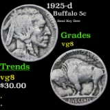 1925-d Buffalo Nickel 5c Grades vg, very good
