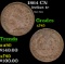 1864 CN Indian Cent 1c Grades xf+