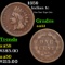 1859 Indian Cent 1c Grades Select AU