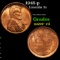 1945-p Lincoln Cent 1c Grades Choice+ Unc RD