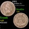 1861 Indian Cent 1c Grades vg, very good