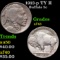 1913-p TY II Buffalo Nickel 5c Grades xf+