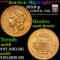 ***Auction Highlight*** 1859-p Gold Liberty Double Eagle $20 Graded au58 Details BY SEGS (fc)