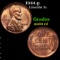 1944-p Lincoln Cent 1c Grades Choice Unc RD