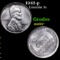 1943-p Lincoln Cent 1c Grades GEM+ Unc