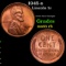 1945-s Lincoln Cent 1c Grades GEM Unc RB