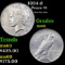 1934-d Peace Dollar $1 Grades BU+