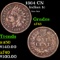 1864 CN Indian Cent 1c Grades xf+