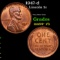 1947-d Lincoln Cent 1c Grades Choice+ Unc RB