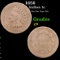 1859 Indian Cent 1c Grades g+