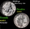 1945-p Mercury Dime 10c Grades Choice Unc