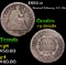 1851-o Seated Liberty Half Dime 1/2 10c Grades vg details