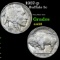 1937-p Buffalo Nickel 5c Grades Choice AU/BU Slider