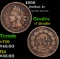 1859 Indian Cent 1c Grades vf details