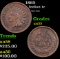 1865 Indian Cent 1c Grades Select AU