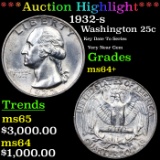 ***Auction Highlight*** 1932-s Washington Quarter 25c Graded ms64+ By SEGS (fc)