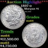 ***Auction Highlight*** 1897-o Morgan Dollar $1 Graded Choice Unc BY USCG (fc)