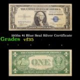 1935a $1 Blue Seal Silver Certificate Grades vf++