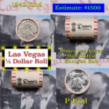 ***Auction Highlight*** Old Casino 50c Roll $10 Halves Las Vegas Dunes 1942 Walker & P Franklin Ends
